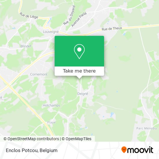 Enclos Potcou map