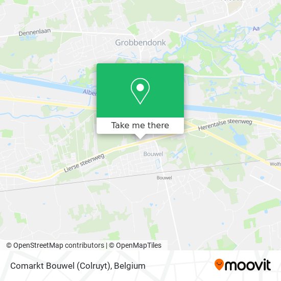 Comarkt Bouwel (Colruyt) map