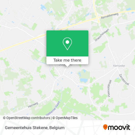 Gemeentehuis Stekene map