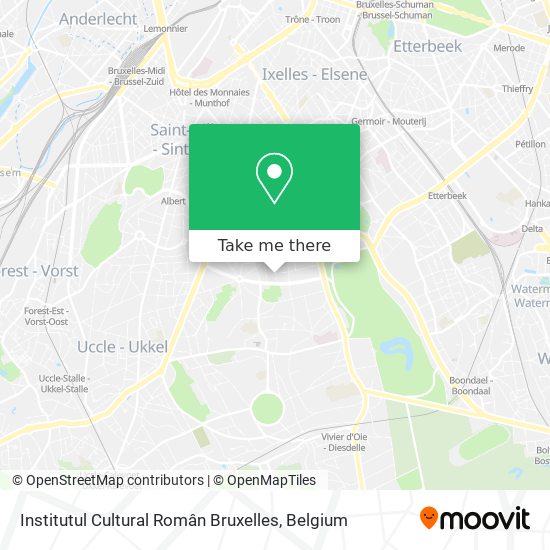 Institutul Cultural Român Bruxelles map