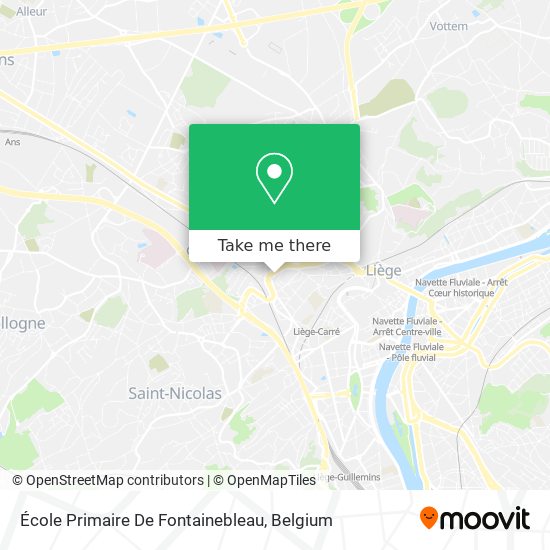 École Primaire De Fontainebleau plan
