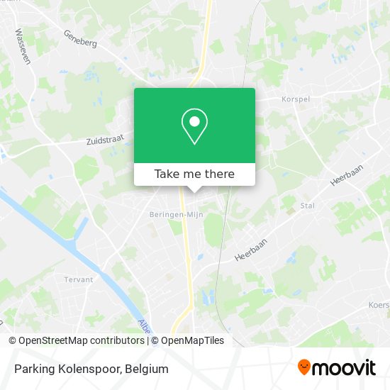 Parking Kolenspoor map