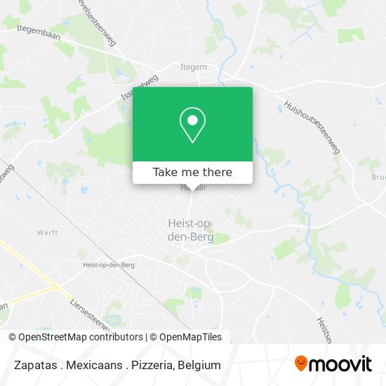 Zapatas . Mexicaans . Pizzeria plan
