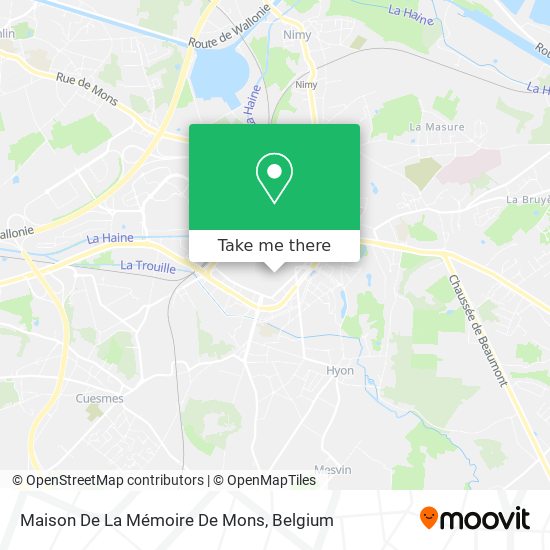 Maison De La Mémoire De Mons map