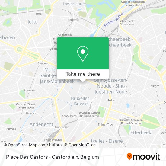 Place Des Castors - Castorplein plan