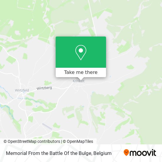 Memorial From the Battle Of the Bulge map