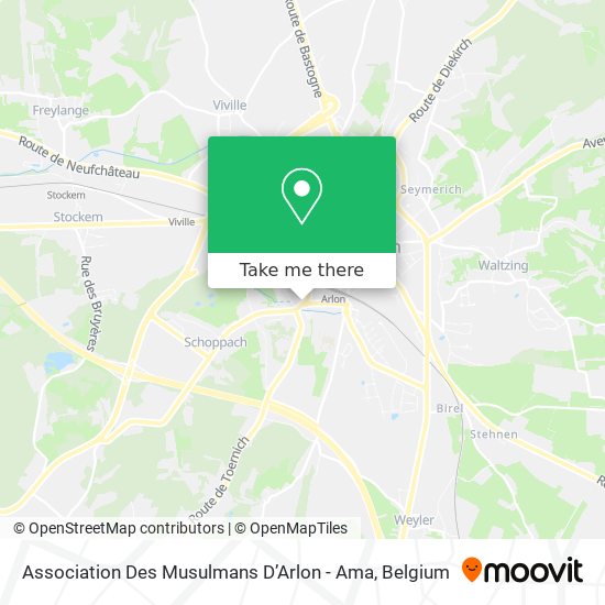 Association Des Musulmans D’Arlon - Ama map