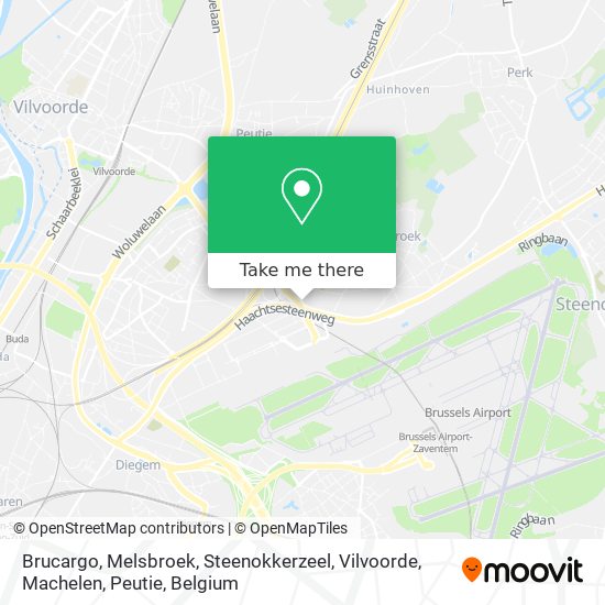 Brucargo, Melsbroek, Steenokkerzeel, Vilvoorde, Machelen, Peutie plan