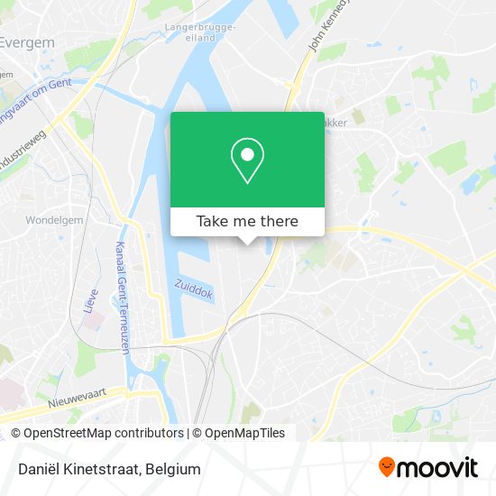 Daniël Kinetstraat map