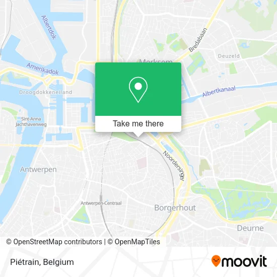 Piétrain map