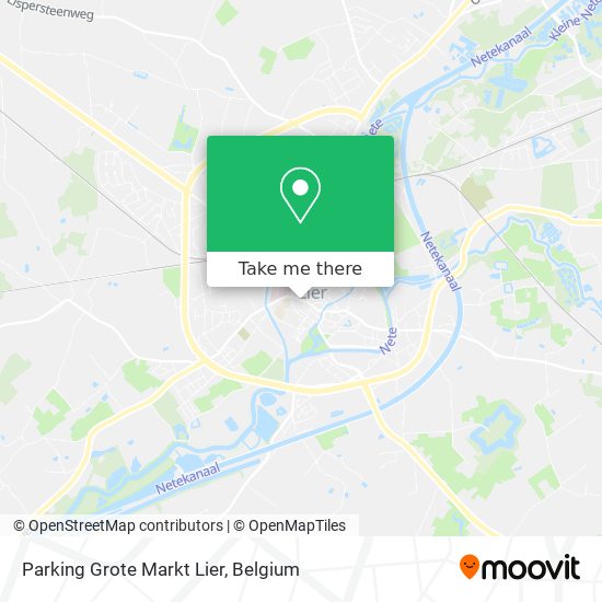 Parking Grote Markt Lier map