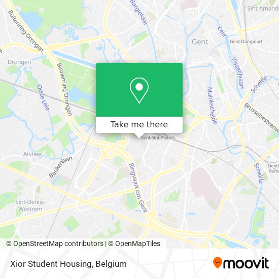 Xior Student Housing map