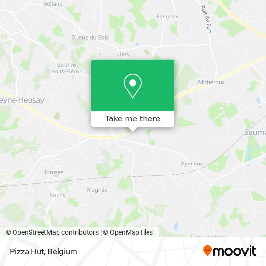 Pizza Hut map