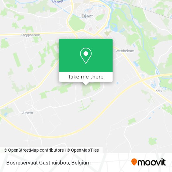 Bosreservaat Gasthuisbos map