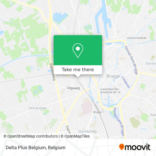 Delta Plus Belgium map