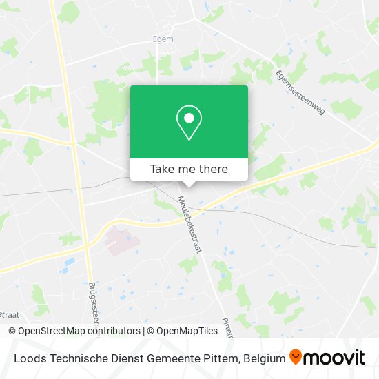 Loods Technische Dienst Gemeente Pittem map