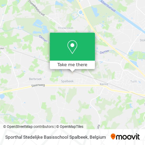Sporthal Stedelijke Basisschool Spalbeek map