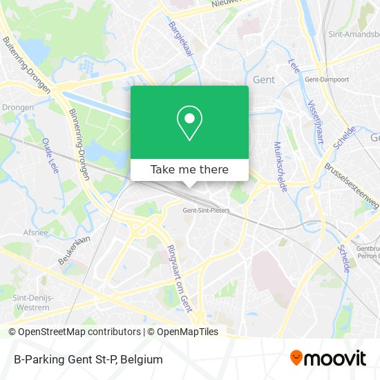 B-Parking Gent St-P map