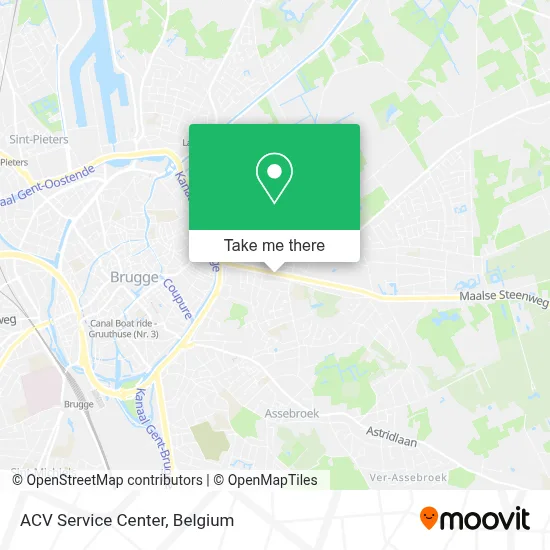 ACV Service Center map
