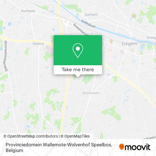 Provinciedomein Wallemote-Wolvenhof Speelbos map