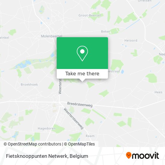 Fietsknooppunten Netwerk map