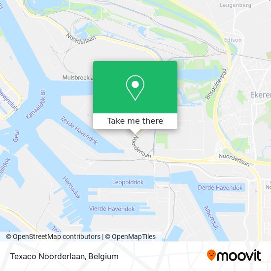 Texaco Noorderlaan map