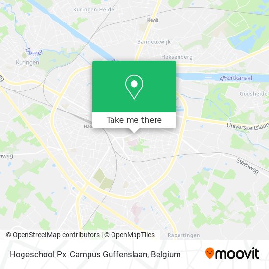 Hogeschool Pxl Campus Guffenslaan map