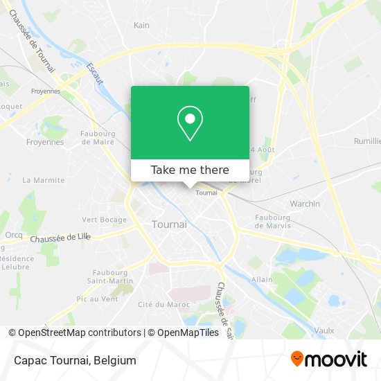 Capac Tournai map