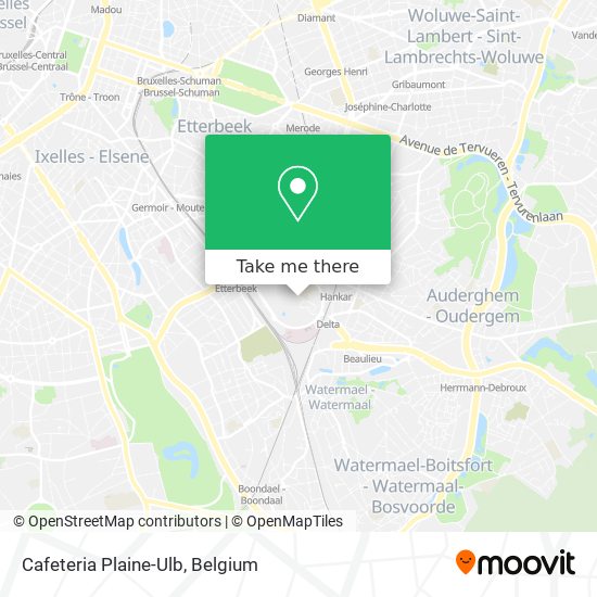 Cafeteria Plaine-Ulb map