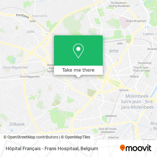 Hôpital Français - Frans Hospitaal map
