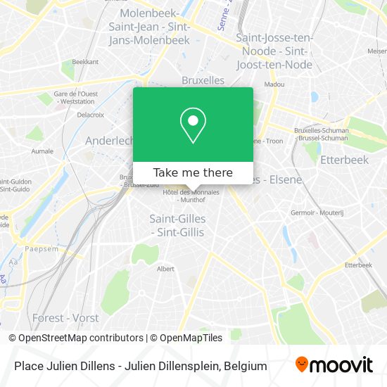 Place Julien Dillens - Julien Dillensplein map