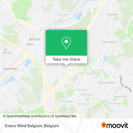 Eneco Wind Belgium map