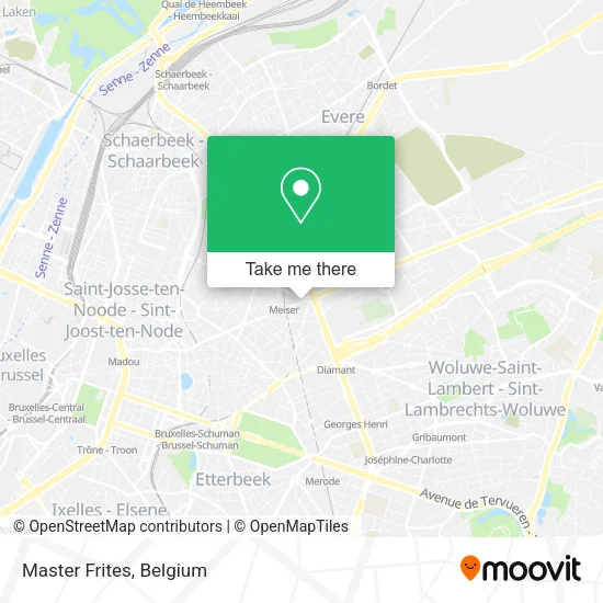 Master Frites map