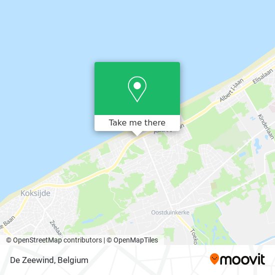 De Zeewind map