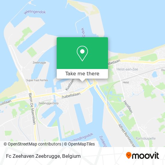 Fc Zeehaven Zeebrugge map