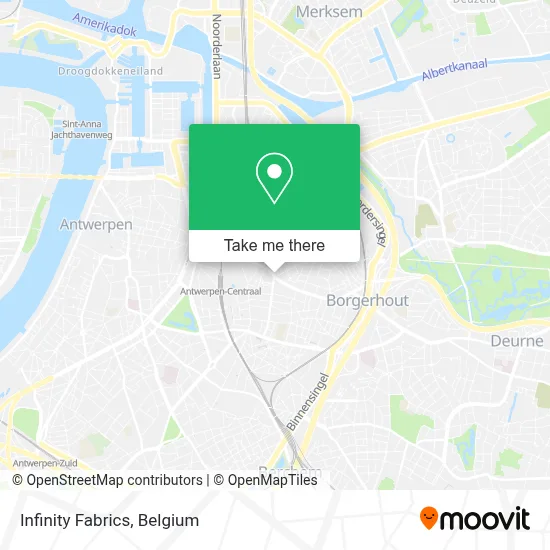 Infinity Fabrics map