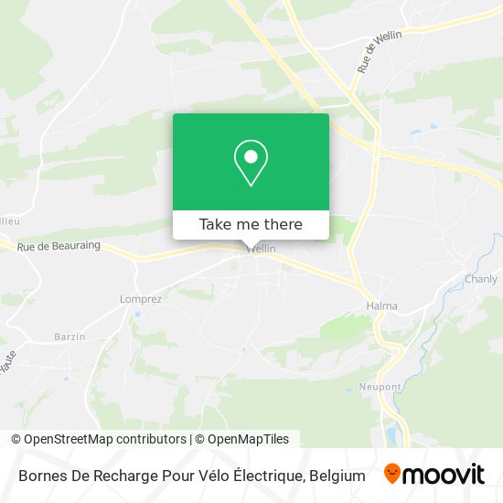 Bornes De Recharge Pour Vélo Électrique map