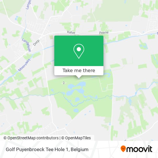 Golf Puyenbroeck Tee Hole 1 plan
