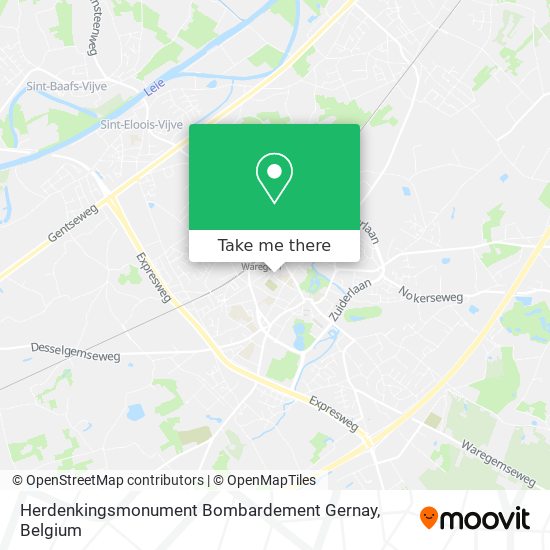 Herdenkingsmonument Bombardement Gernay plan