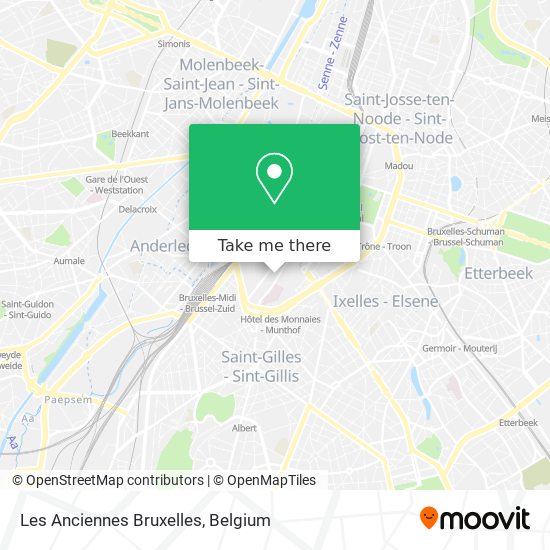 Les Anciennes Bruxelles plan