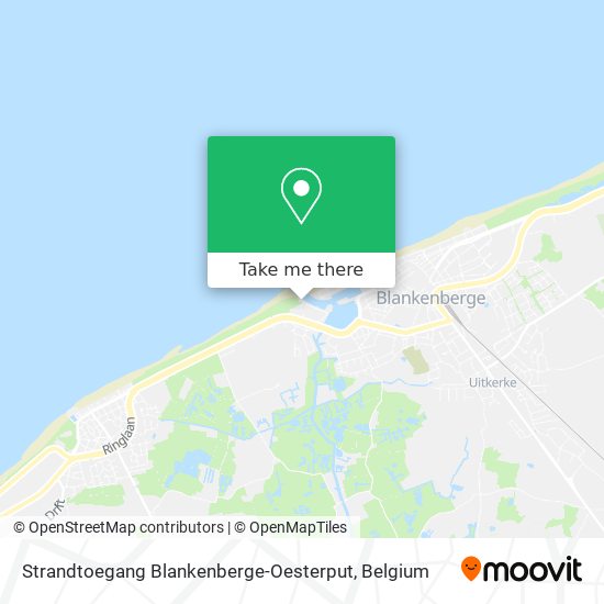 Strandtoegang Blankenberge-Oesterput map