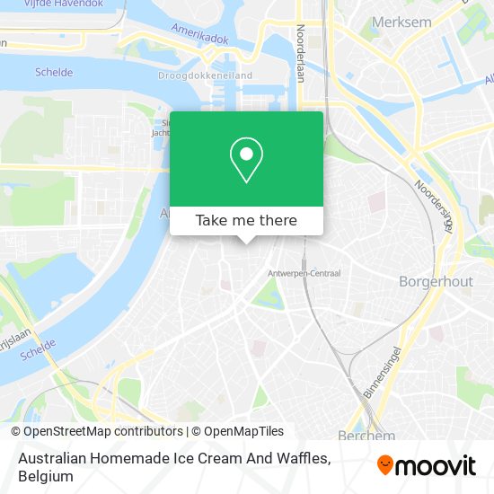 Australian Homemade Ice Cream And Waffles map