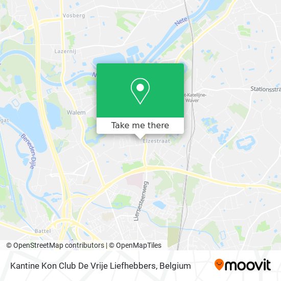 Kantine Kon Club De Vrije Liefhebbers map