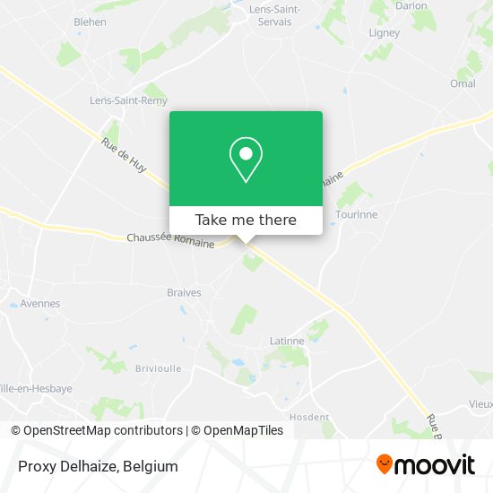 Proxy Delhaize map