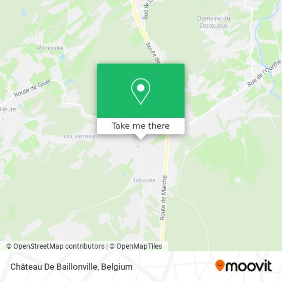 Château De Baillonville map