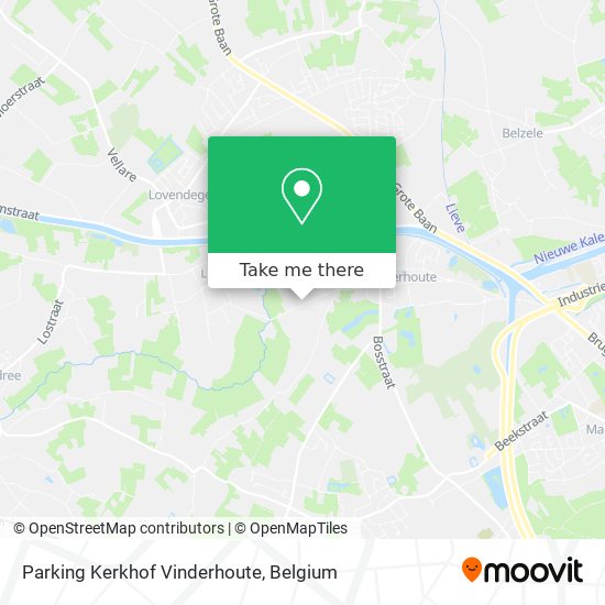 Parking Kerkhof Vinderhoute plan