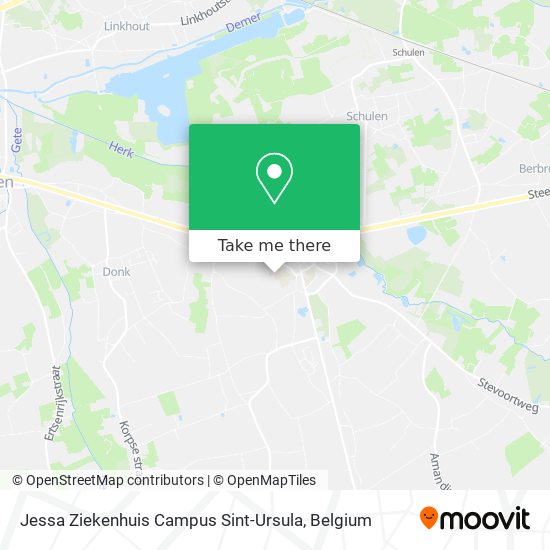 Jessa Ziekenhuis Campus Sint-Ursula map