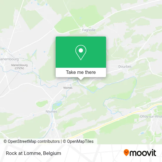 Rock at Lomme map