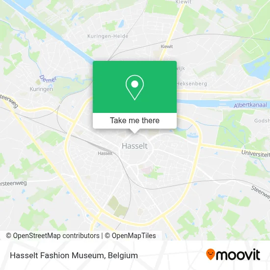 Hasselt Fashion Museum map