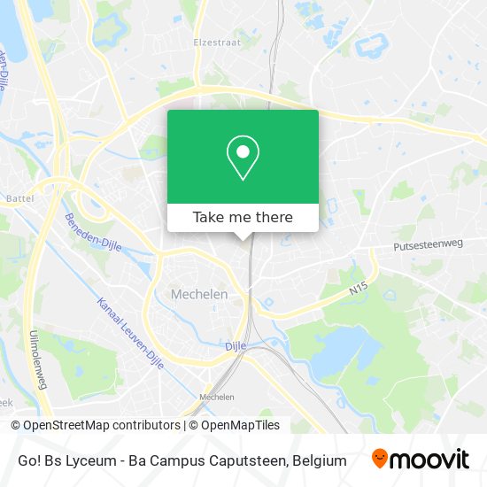Go! Bs Lyceum - Ba Campus Caputsteen map